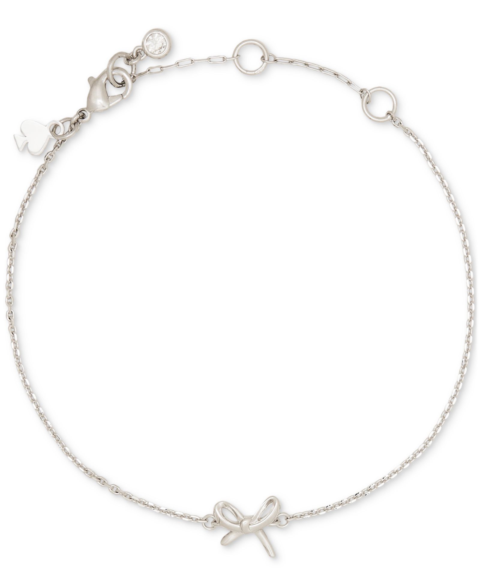 kate spade new york Браслет Girlie Pearlie Mini Bow с позолотой