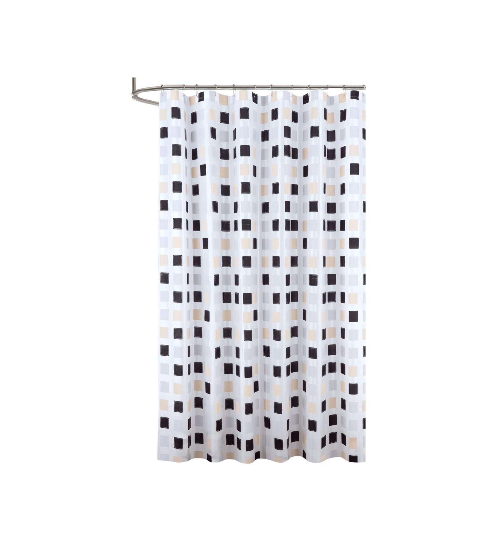 Штора для душа RT Designers Collection 90GSM Peva Glit Printed Tan