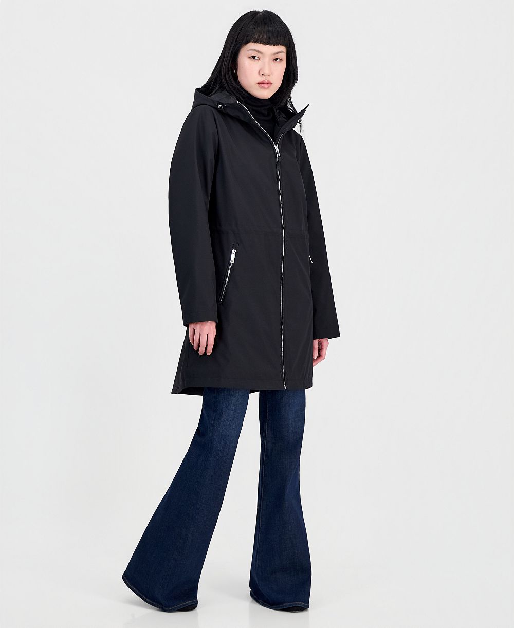 Calvin Klein Women's Hooded Anorak Long-Sleeve Coat, Created for Macy's