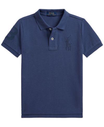 Мужская рубашка-поло Polo Ralph Lauren Boys' 2-7 Big Pony Paint-Print Mesh