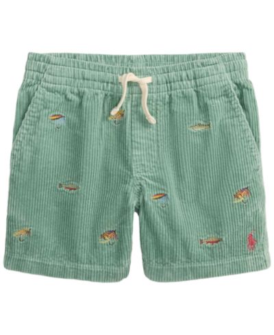 Polo Ralph Lauren Boys' 2T-7 Polo Prepster Embroidered Corduroy Shorts