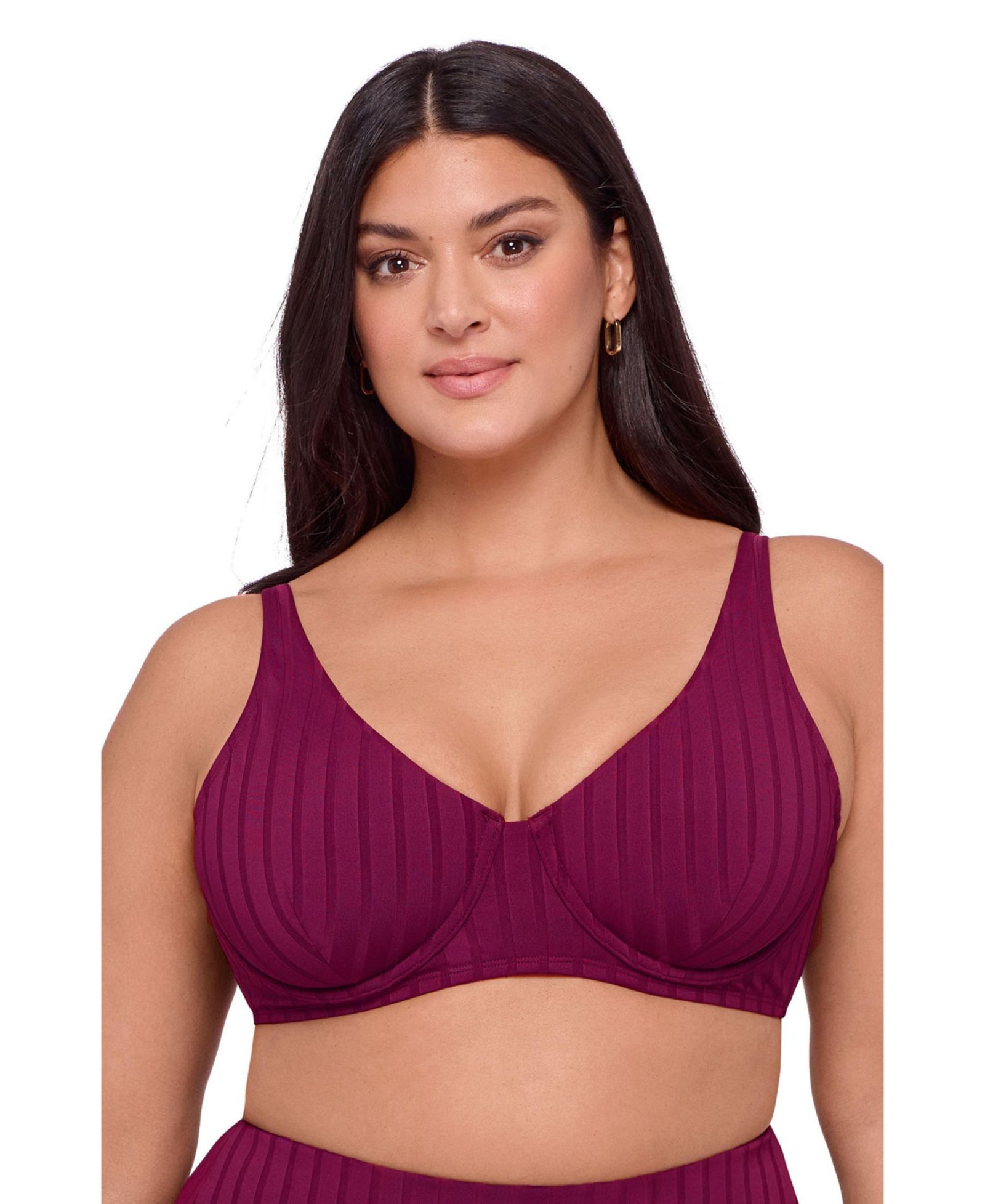Женский топ для купальника S3 Apparel Supportive Wide Ribbed Tall Underwire Bikini