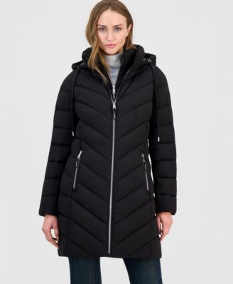 Calvin Klein Petite Hooded Packable Puffer Coat