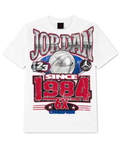 Детская футболка Jordan с коротким рукавом и графическим принтом Gold 6X Since 1984