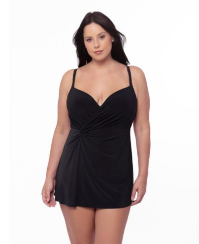 Miraclesuit Женское платье-накидка Plus Size Twisted Underwire для плавания