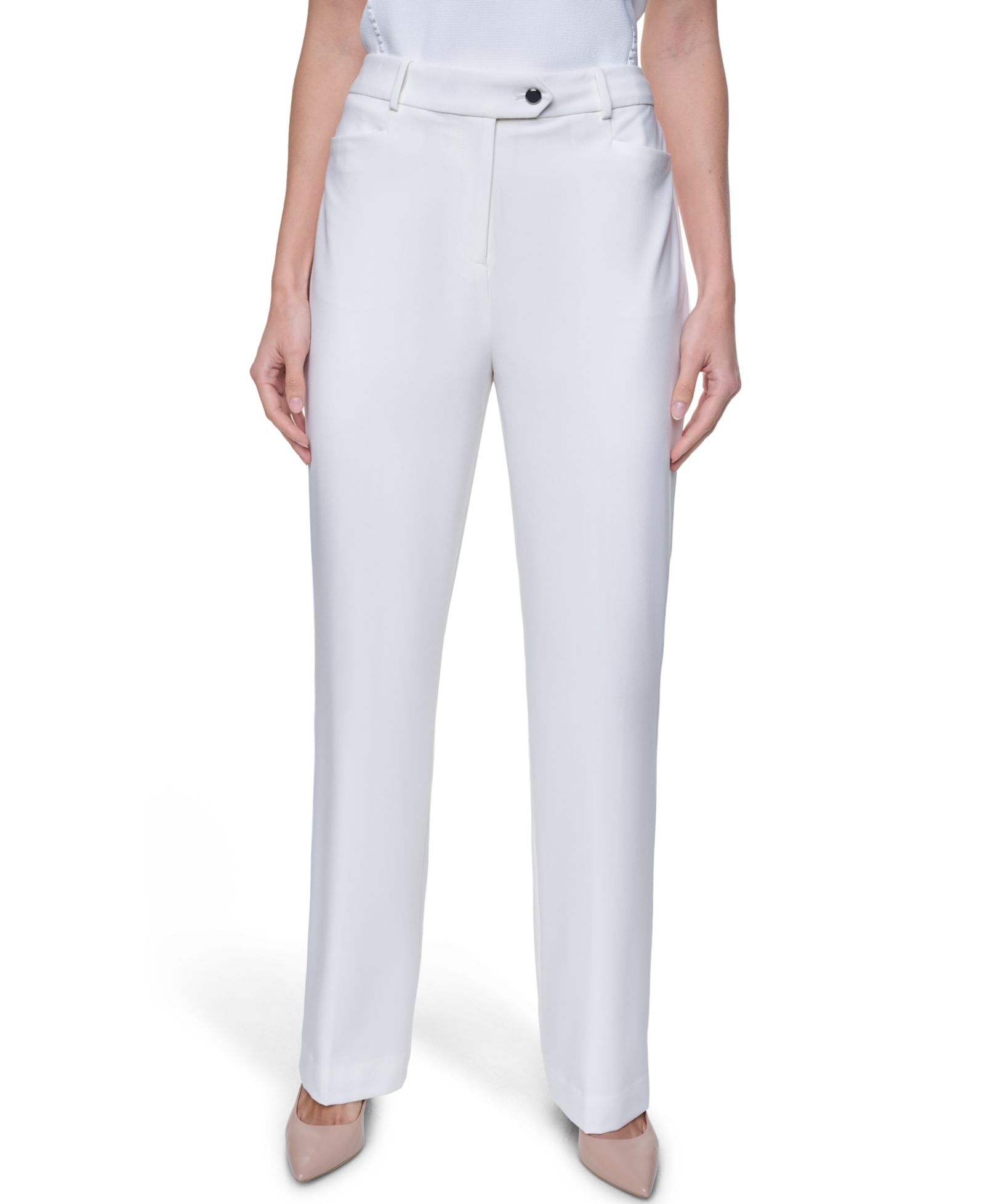 Calvin Klein Women's Modern Fit Mid-Rise Pants