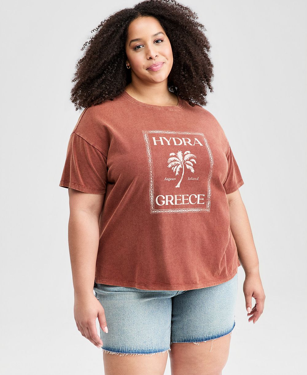 And Now This Trendy Plus Size Hydra Greece Graphic T-Shirt, Macy's Exclusive