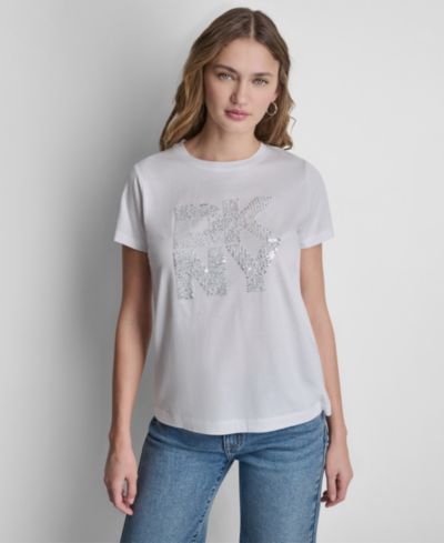 DKNY Jeans Women's Short-Sleeve Crewneck T-Shirt
