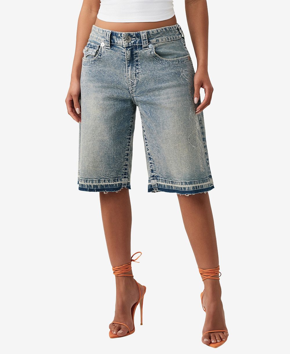 Женские джинсовые шорты True Religion Jessie Mid-Rise Baggy