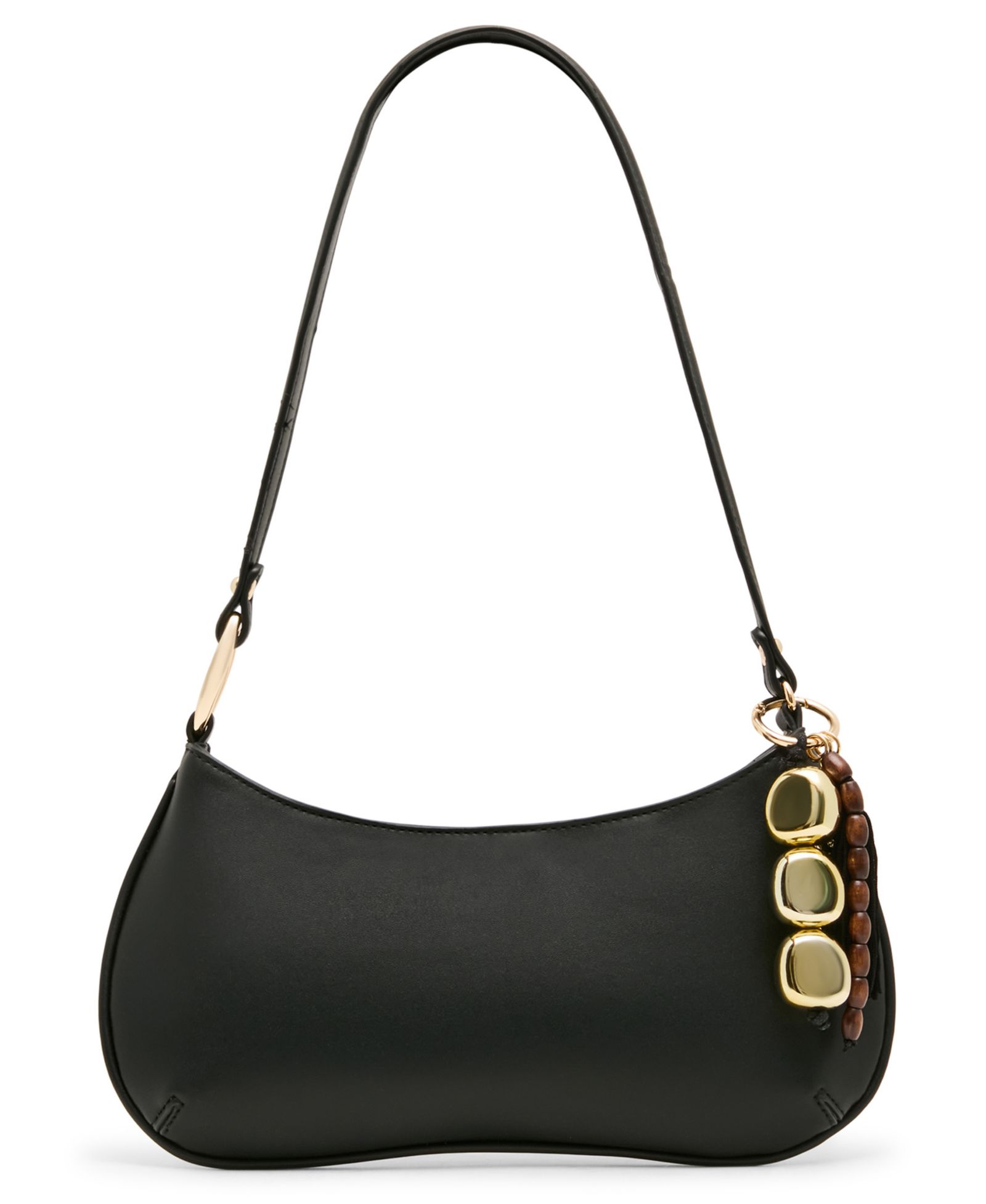 Steve Madden Sabine Pebbled and Tassled Small Shoulder Handbag