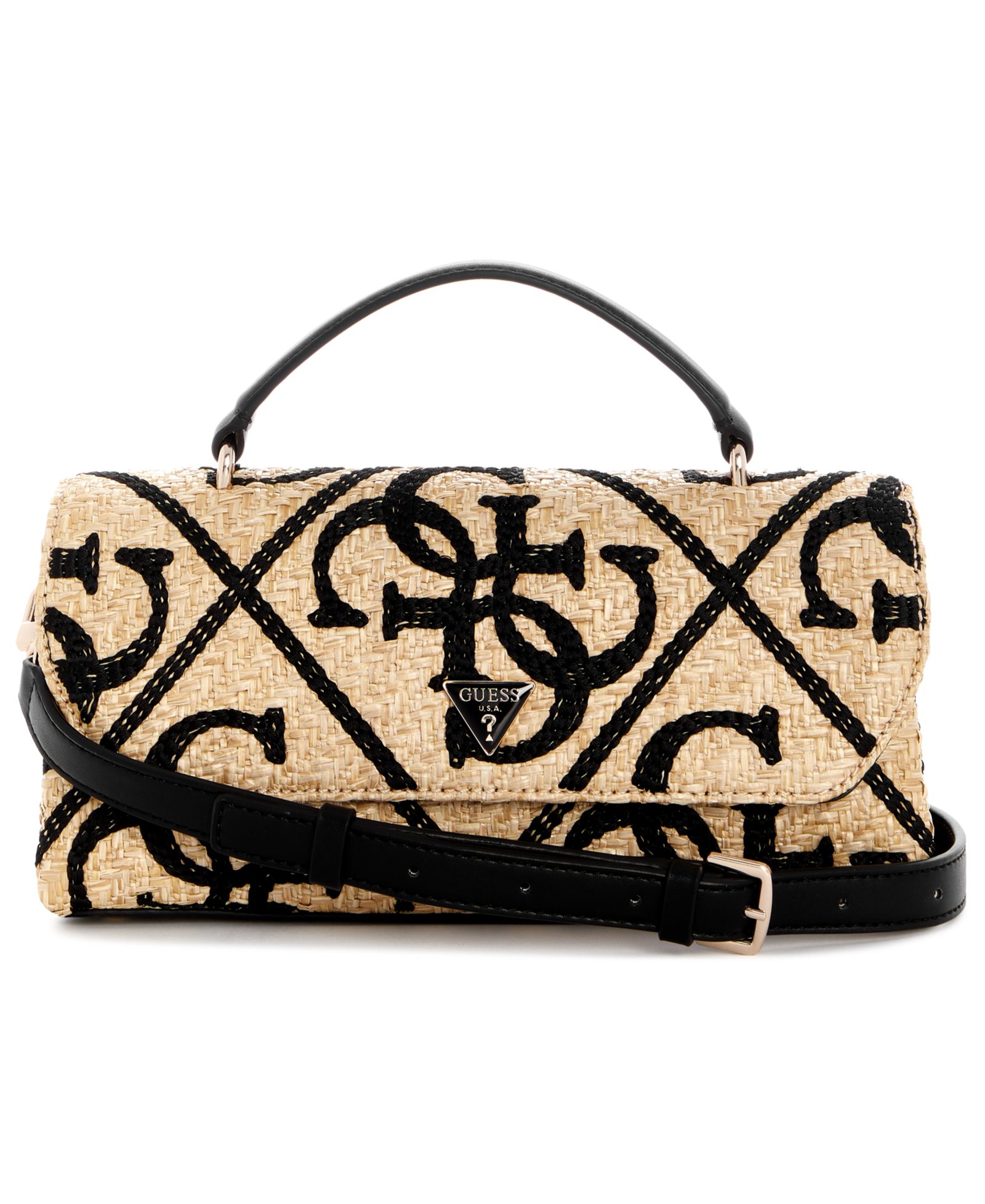 GUESS Kirsten Top Handle Small Flap Crossbody Handbag