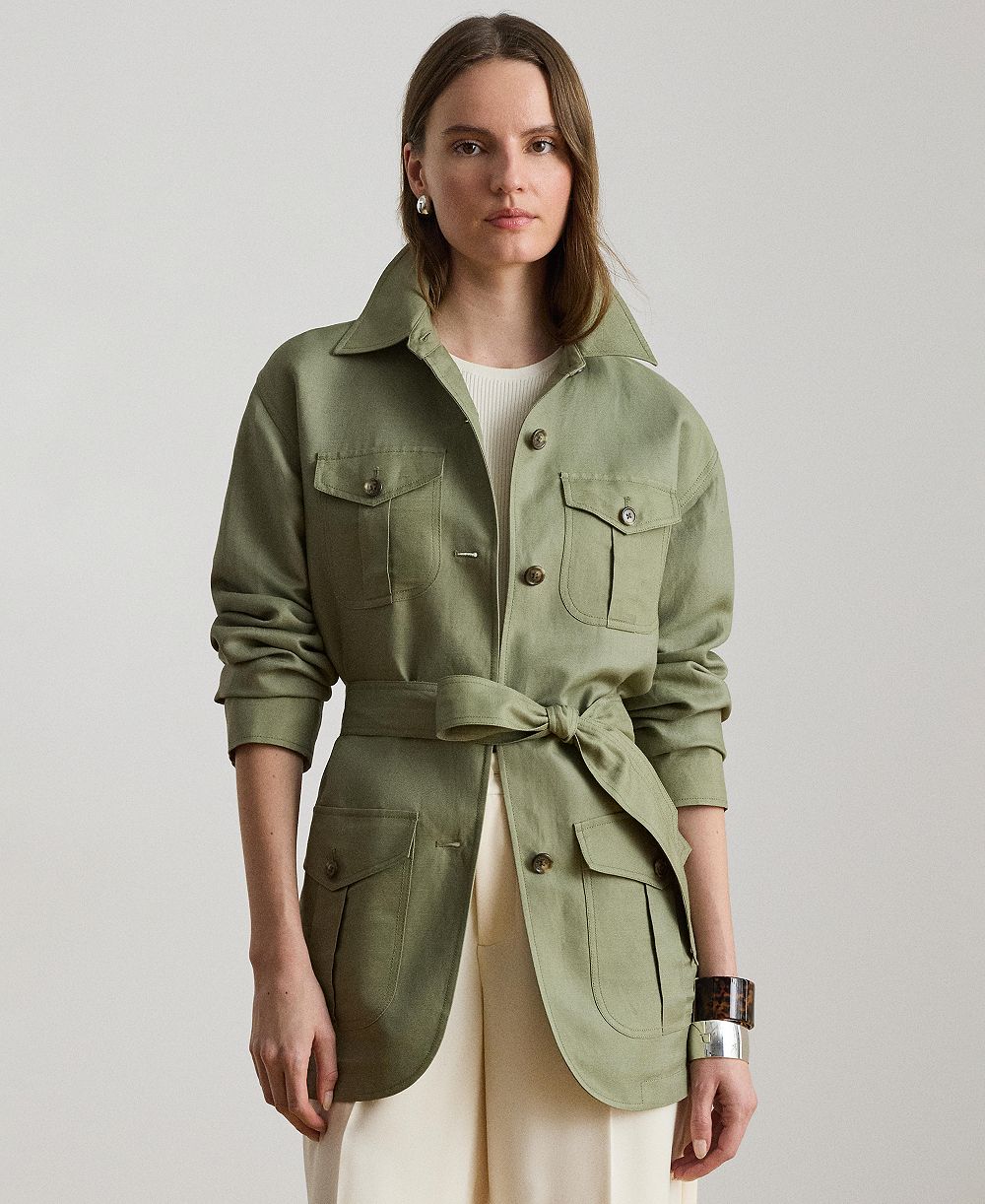 Lauren Ralph Lauren Women's Twill Field Spread Collar Jacket