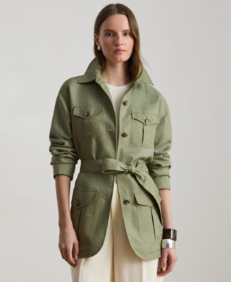 Lauren Ralph Lauren Women's Twill Field Spread Collar Jacket
