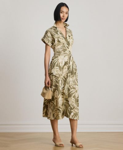 Женское платье-рубашка Lauren Ralph Lauren Palm-Frond-Print