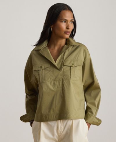 Lauren Ralph Lauren Женская рубашка Long-Sleeve Cropped
