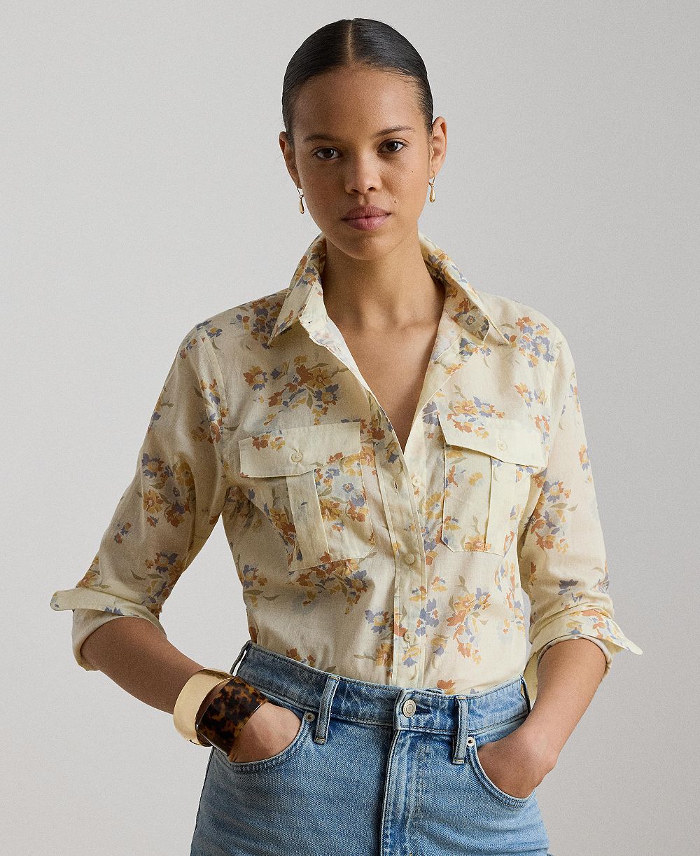 Женская рубашка Lauren Ralph Lauren Classic Fit Floral Voile