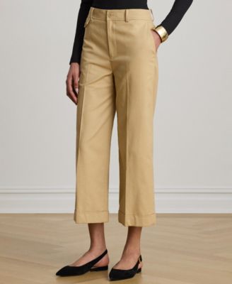 Женские укороченные брюки Lauren Ralph Lauren High-Rise Double-Faced Stretch