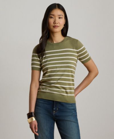 Lauren Ralph Lauren Women's Crewneck Short-Sleeve Sweater