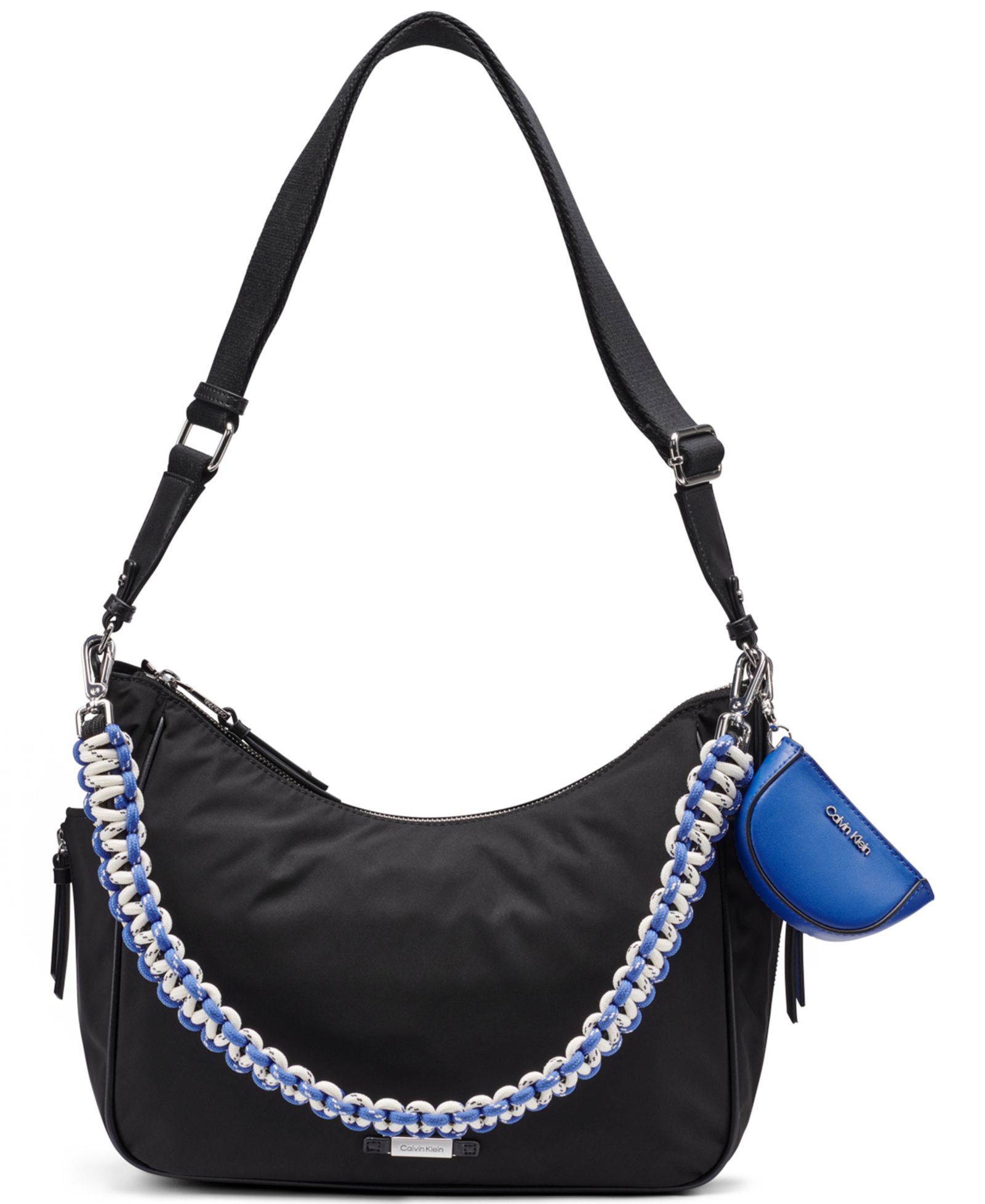 Calvin Klein Zulle Nylon Medium Hobo Handbag