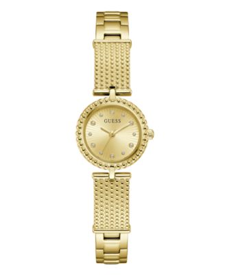Guess Women's Gold-Tone Stainless Steel Watch, 24mm