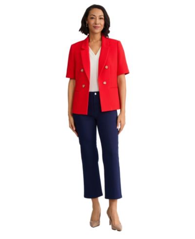 Jones New York Petite Faux Double-Breasted Jacket