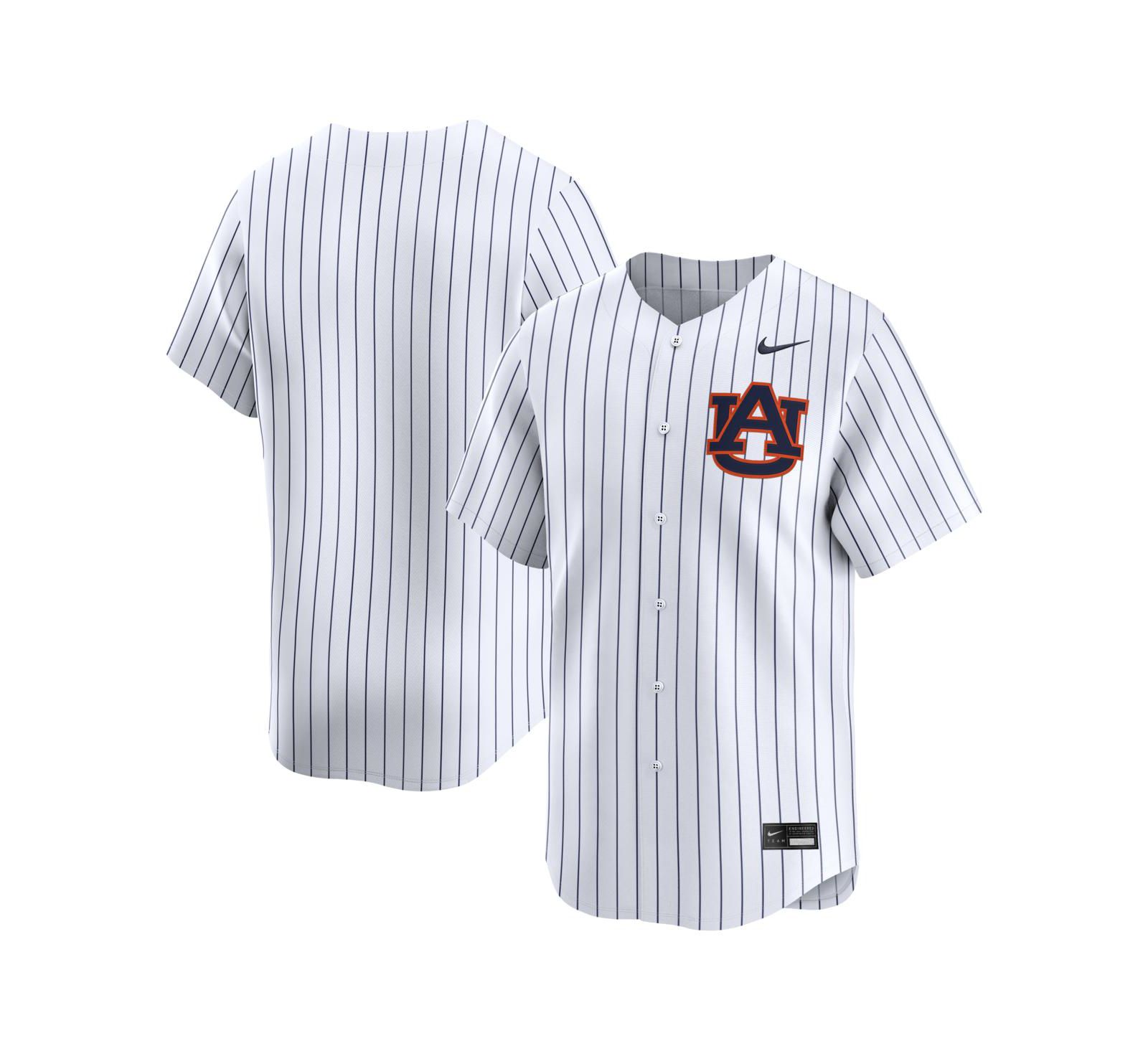 Nike Мужская белая бейсбольная джерси Auburn Tigers Alternate Limited