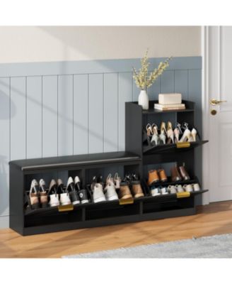 Комод gaomon Farmhouse Freestanding с мягкой скамьей и 4 выдвижными ящиками