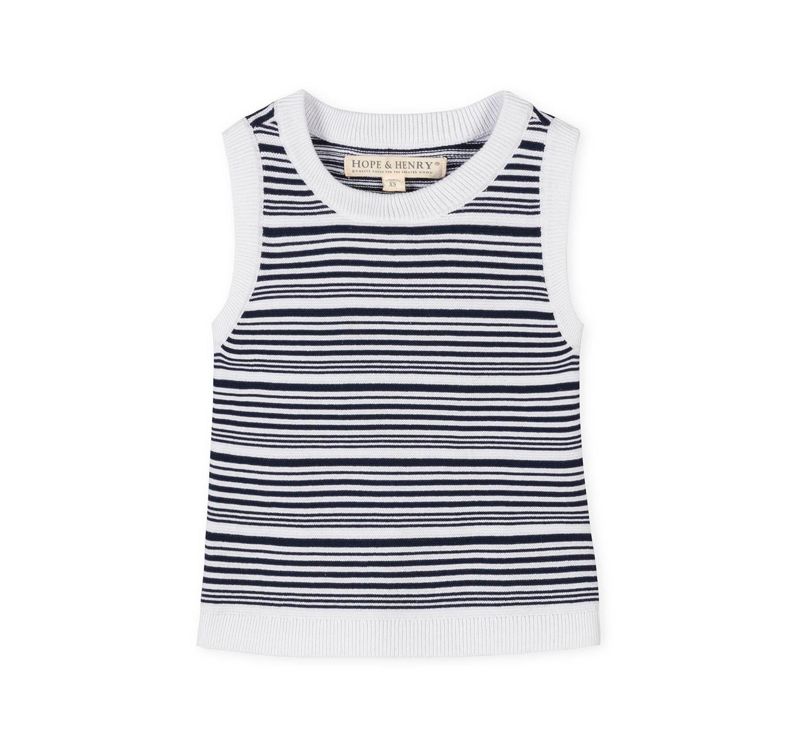Трикотажный топ Hope & Henry Girls Organic Sweater Tank