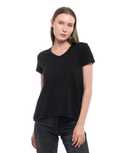WILT Women's Short Sleeve Shrunken Boyfriend Tee