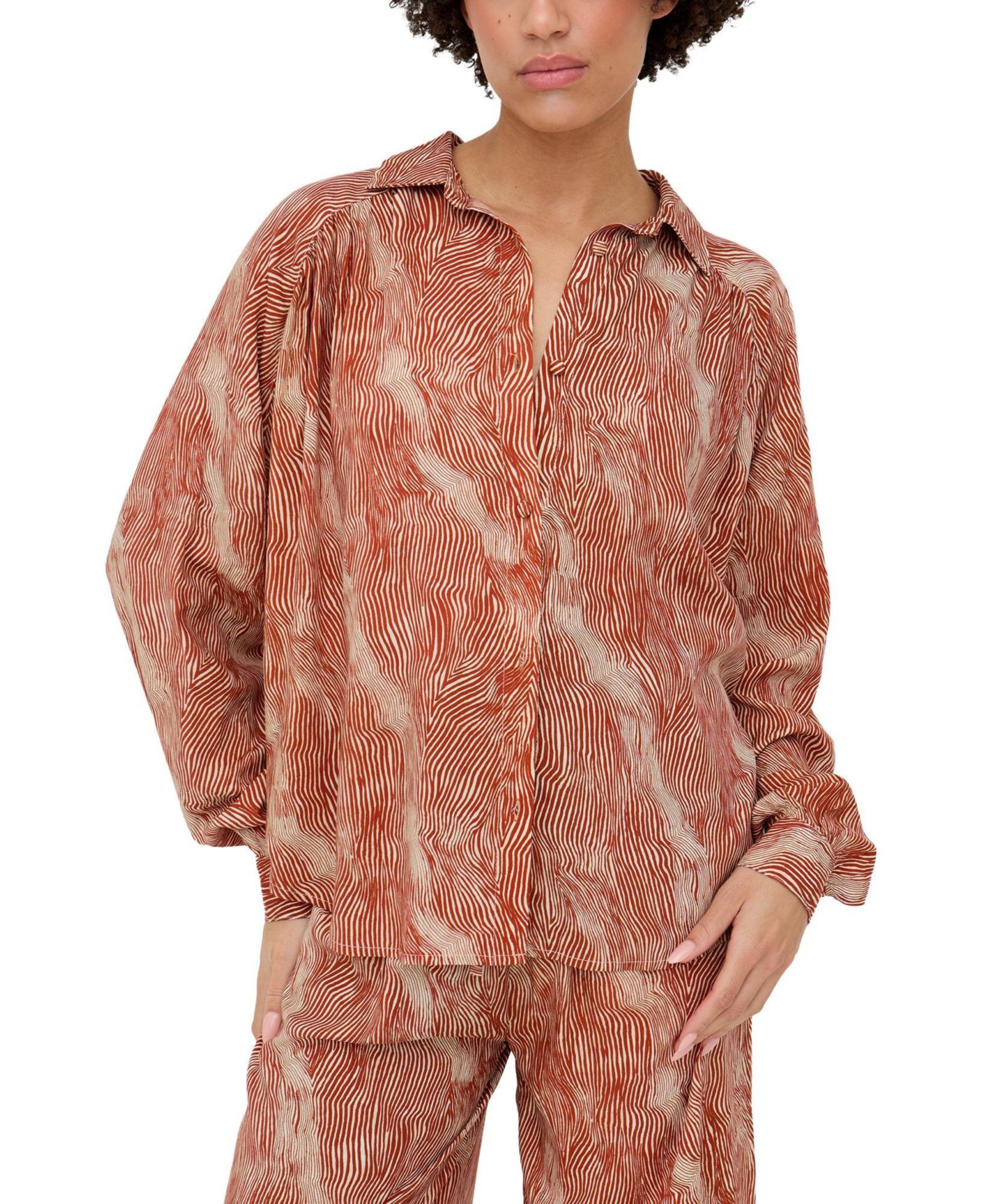 Женская рубашка Raffya Ginger Button Down Tiger Print