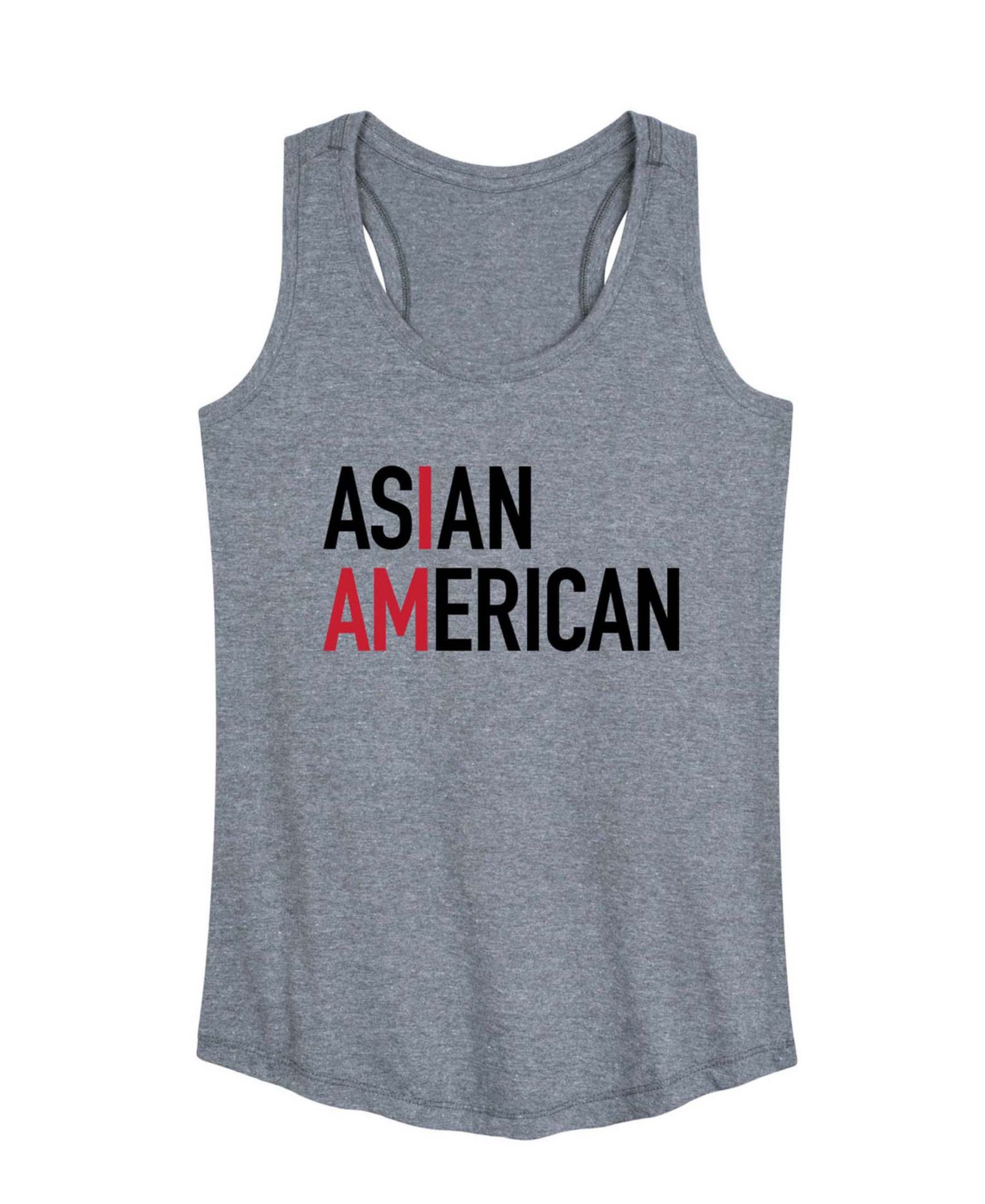 Hybrid Apparel Plus Size Am Asian American Racerback графическая майка-топ