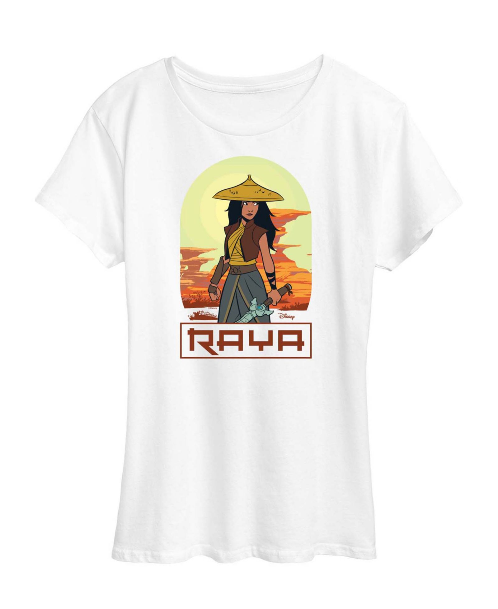 Hybrid Apparel Футболка Plus Size с принтом Raya and The Last Dragon Desert