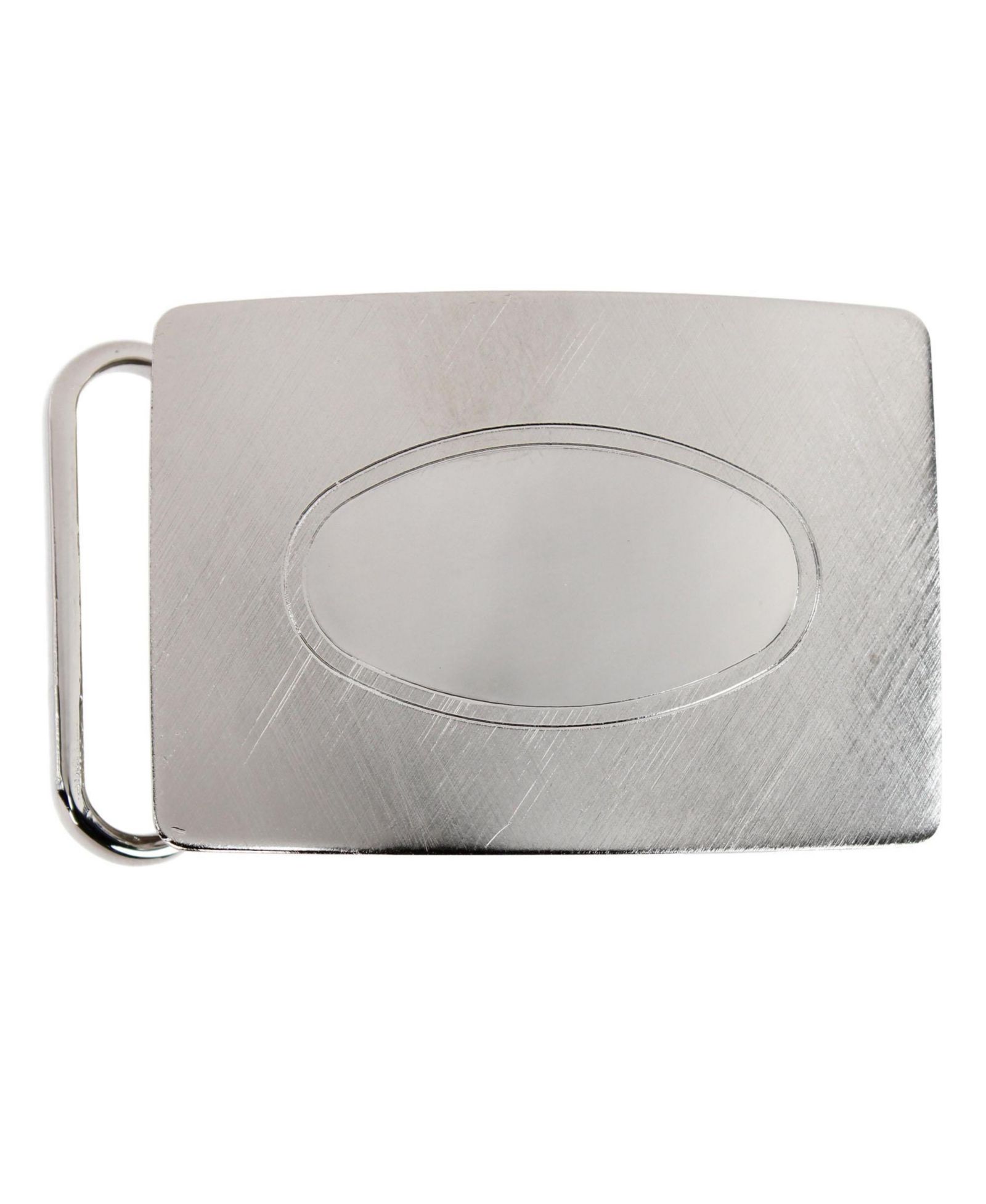 TRAFALGAR Men's Oval Signet Brass Based Compression Belt Buckle