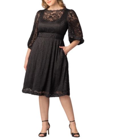 Kiyonna Платье коктейльное из кружева Hepburn Plus Size