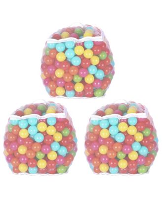 BalanceFrom 3 Pack Ball Pit Balls, 400 Count Toy Plastic Play Balls for Kids, Rainbow