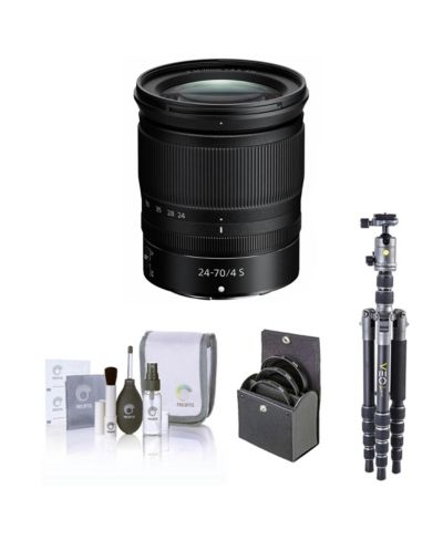 Объектив Nikon NIKKOR Z 24-70mm f/4 S с штативом Vanguard VEO 3 GO 235AB и набором фильтров 72mm