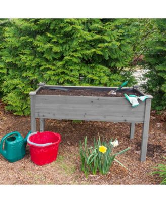 Clihome  inch Raised Garden Bed with Legs, Elevated Wooden Planter Box for Outdoor Plants