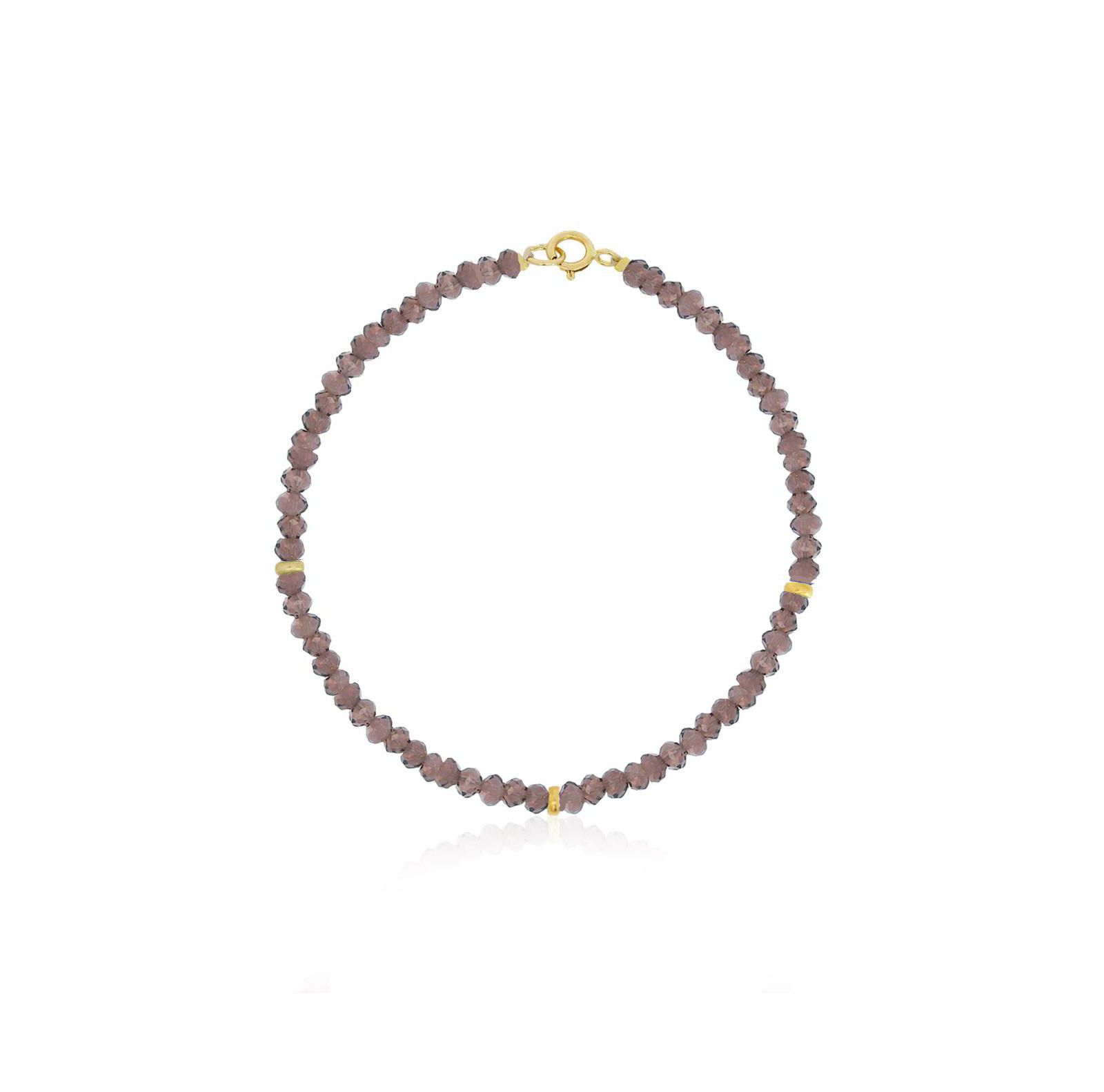 The Lovery Браслет The Lovery Smoky Quartz Bead 14K Gold