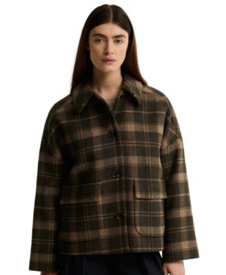 Barbour женская шерстяная куртка с подкладкой Myla Check
