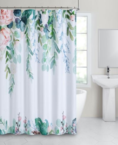 Dainty Home Штора для душа цветочная 70" x 72"