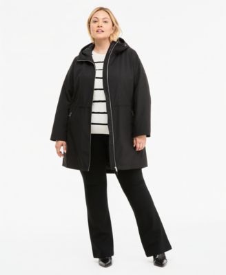 Calvin Klein Plus Size Softshell Utility Coat, Created for Macy's