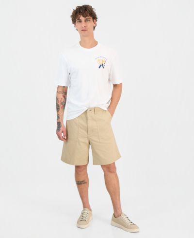Hugo by Hugo Boss Мужские рабочие шорты из хлопкового канваса, Regular-Fit
