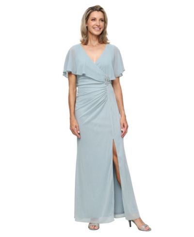 SL Fashions Женское вечернее платье с сеткой