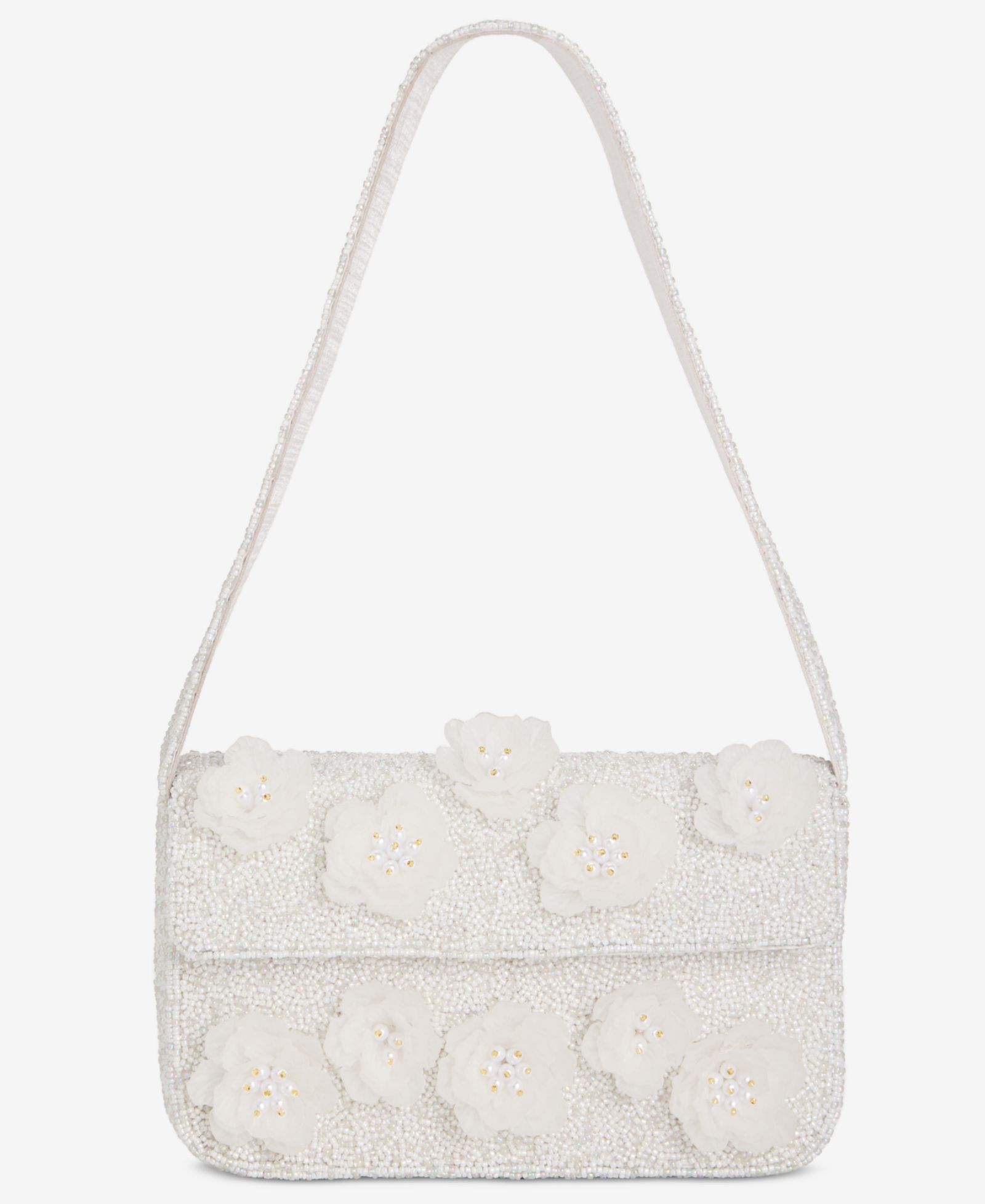 On 34th Beaded 3D Flower Shoulder Bag, Exclusively at Macy's