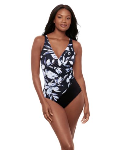 Женский слитный купальник Miraclesuit DD Cup Must Haves Oceanus Draped Allover-Slimming