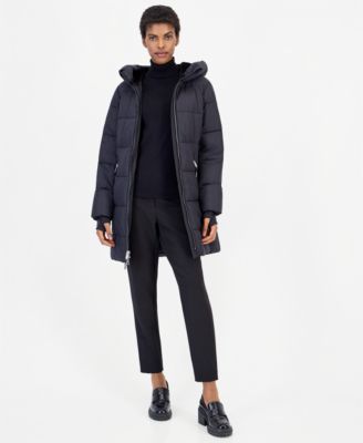 Michael Kors Женское пальто-пуховик с капюшоном