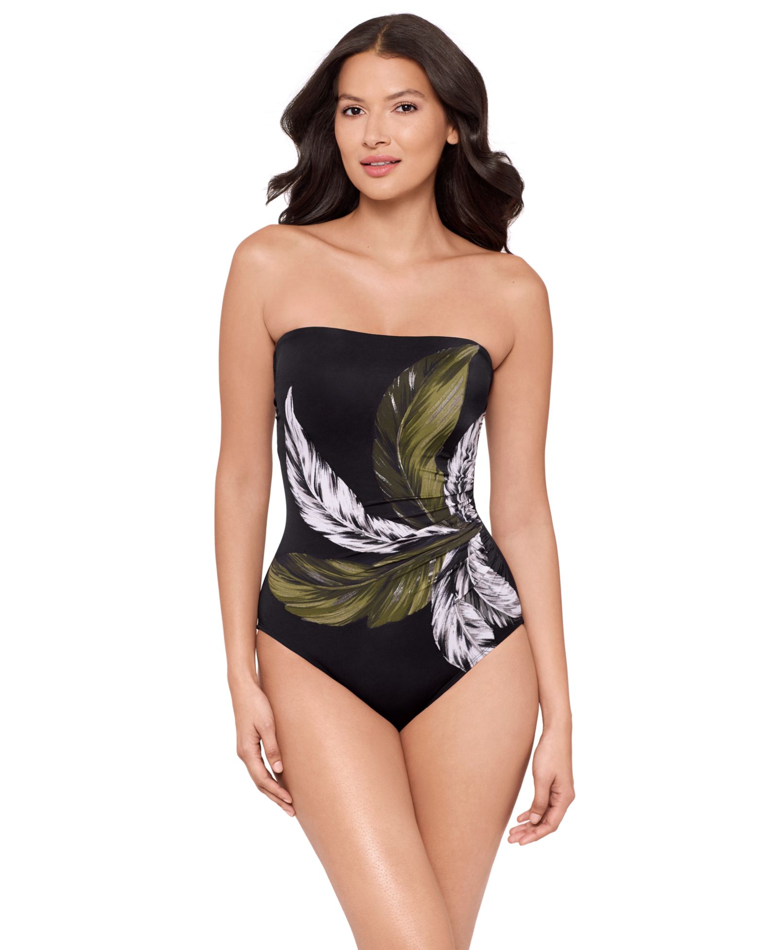 Miraclesuit Women's Avanti Bandeau Underwire One-Piece Swimsuit