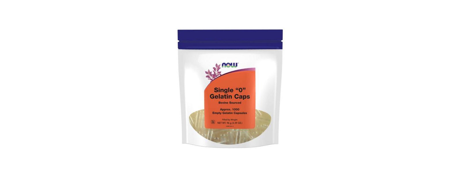 Желатиновые капсулы NOW Foods Single 0 1000 Empty Caps