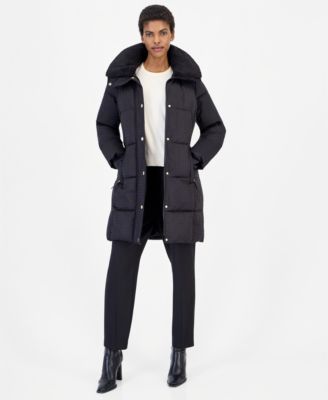 Michael Kors женское пуховое пальто с подкладкой из шерпы и съемным воротником из искусственного меха