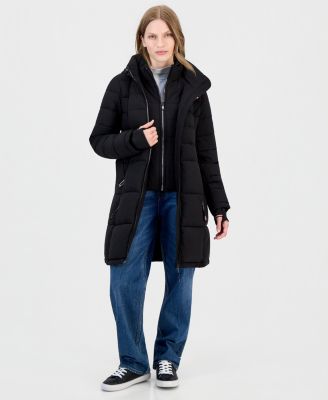 Tommy Hilfiger женское стеганое пальто с капюшоном